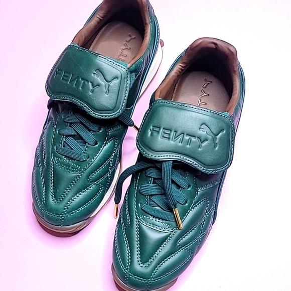 Fenty X Puma Avanti Low-Top Sneakers Green Brown - Picture 4 of 7